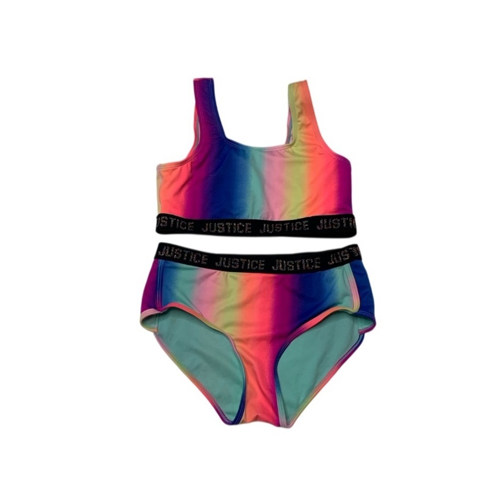 Justice Red‎ and Pink Bikini Swim Set
